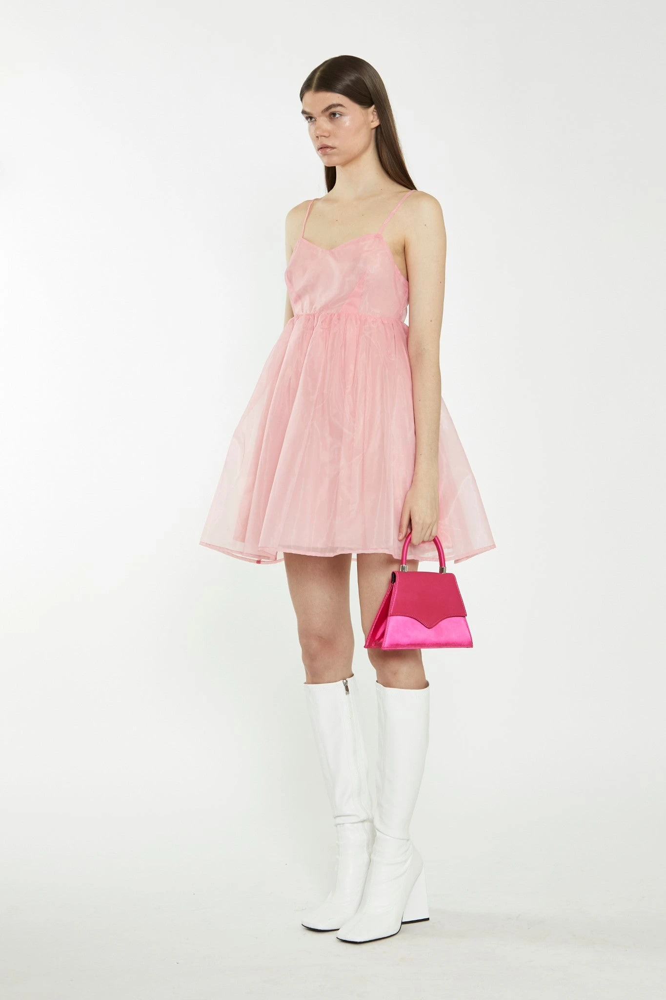 Glamorous Bubblegum Pink Babydoll Mini Dress 5 Glamorous Bubblegum Pink Babydoll Mini Dress - Image 3