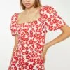 Glamorous White-Red Flower Tie-Back Mini Dress 2 Glamorous White-Red Flower Tie-Back Mini Dress -Glamorous Shop AN4493 DH56 04