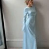 Glamorous Ice Blue Split Front Maxi Dress 2 Glamorous Ice Blue Split Front Maxi Dress -Glamorous Shop AN4537 AJ22 03
