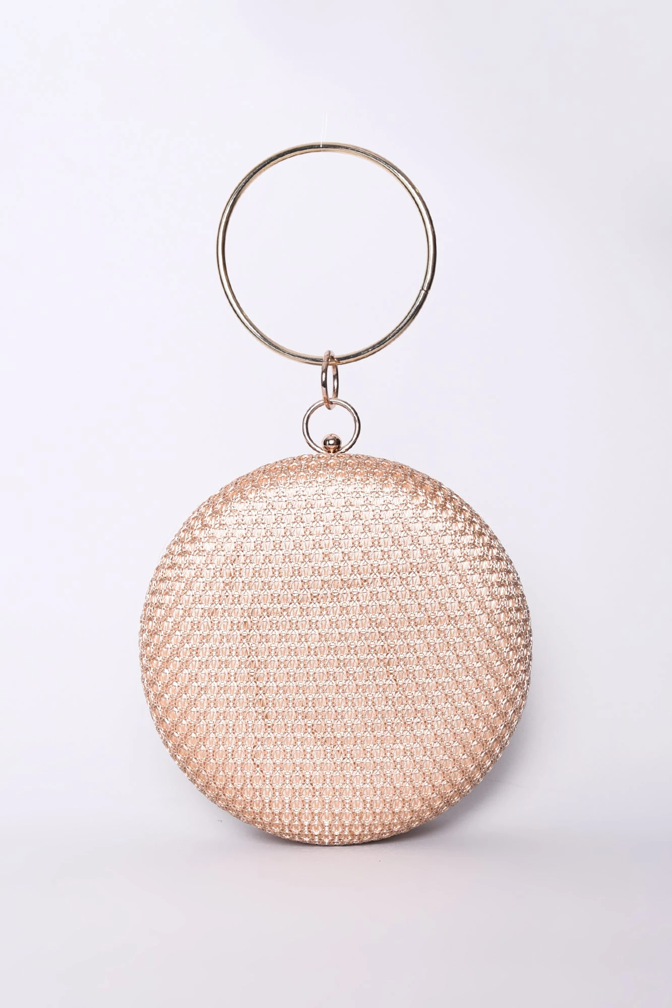 Glamorous Natural Round Embellished Clutch 3 Glamorous Natural Round Embellished Clutch
