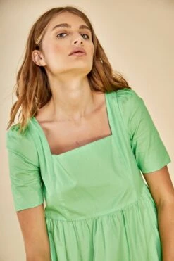 Glamorous Care Square Neck Tiered Smock Midi Dress -Glamorous Shop CA0295 CB06 01