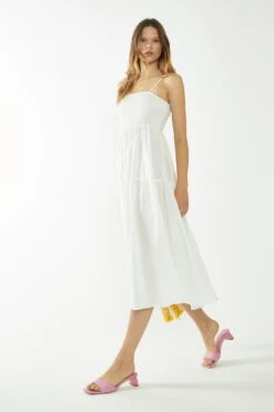 Glamorous White Empire-Line Midaxi-Dress -Glamorous Shop CA0307A WHI 04