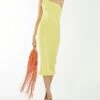 Glamorous Banana-Yellow Rib-Knit Asymmetric Midi Dress 2 Glamorous Banana-Yellow Rib-Knit Asymmetric Midi Dress -Glamorous Shop CA0421 DE47 01copy