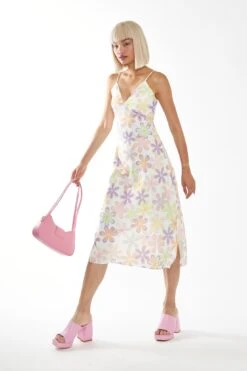 Glamorous Pastel 60s Floral Side-Split Cami Style Midi-dress 12 Glamorous Pastel 60s Floral Side-Split Cami Style Midi-dress -Glamorous Shop CA0441 DG51 04