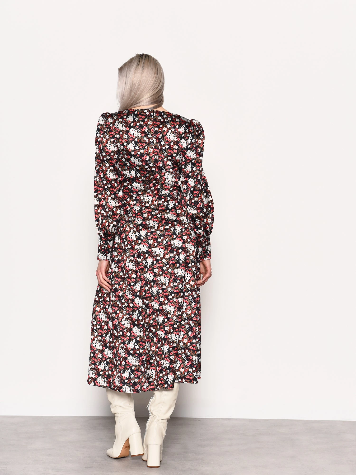 Glamorous Winter Ditsy Floral Side Split Midi Dress 5 Glamorous Winter Ditsy Floral Side Split Midi Dress - Image 3