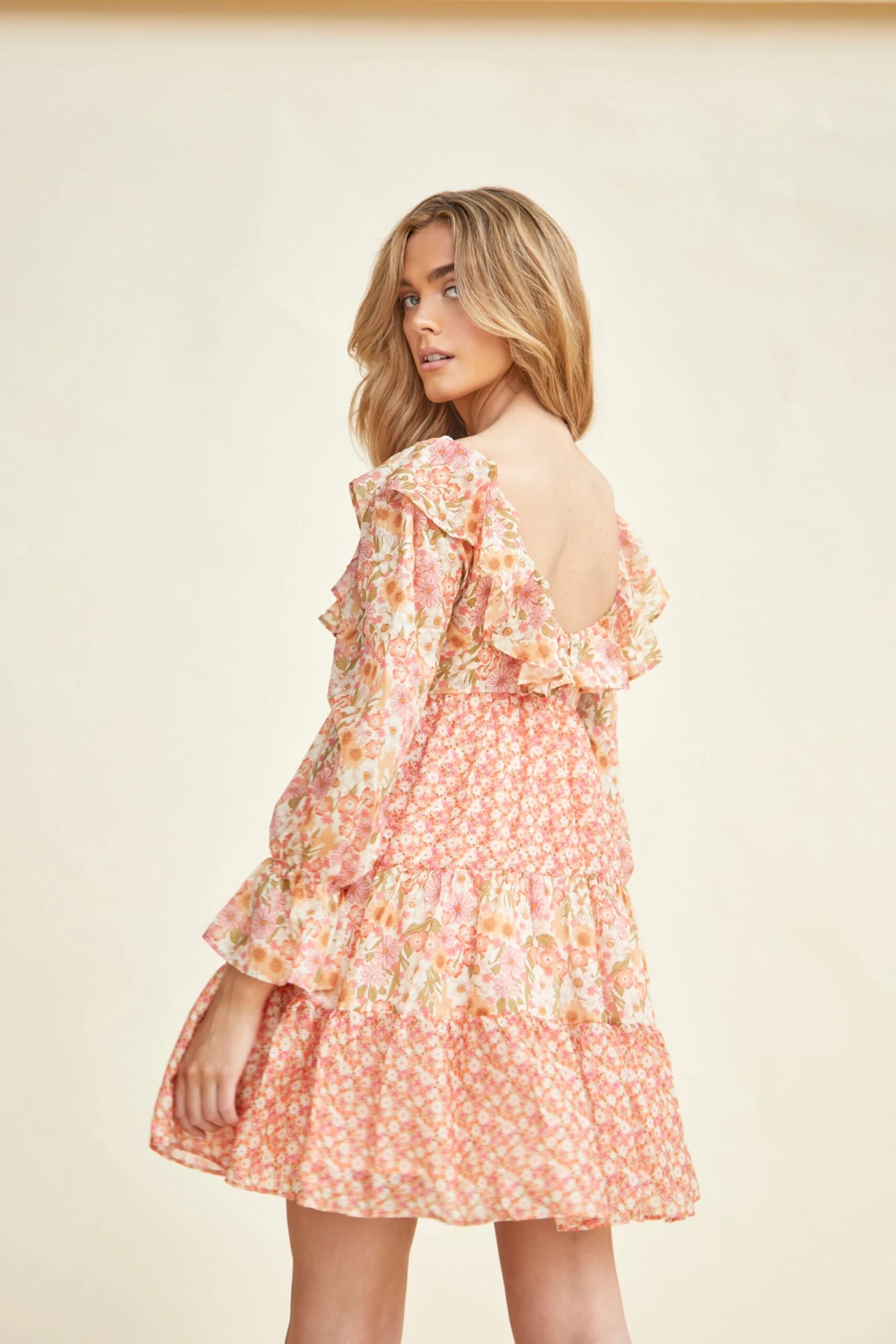 Glamorous Tiered Ruffle Empire-line Babydoll Mini Dress 4 Glamorous Tiered Ruffle Empire-line Babydoll Mini Dress - Image 2