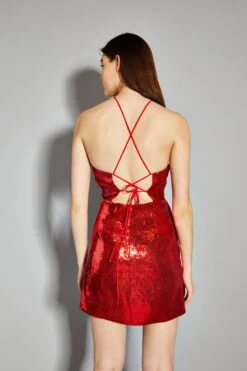 Glamorous Red Sequin Halter Neck Mini Dress 8 Glamorous Red Sequin Halter Neck Mini Dress -Glamorous Shop CK6850 B11 02