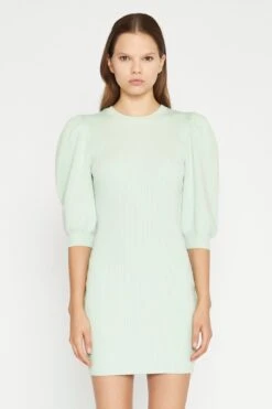 Glamorous Mint Knitted Bodycon Mini-Dress