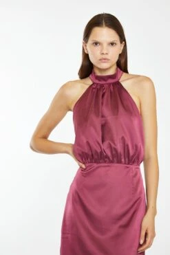 Glamorous Dark-Raspberry Satin Diamante Strap Mini-Dress 8 Glamorous Dark-Raspberry Satin Diamante Strap Mini-Dress -Glamorous Shop CK7160 DL45 04