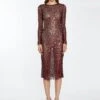 Glamorous Cabernet Mesh-Sequin Long-Sleeve Midi-Dress 1 Glamorous Cabernet Mesh-Sequin Long-Sleeve Midi-Dress -Glamorous Shop CK7237 DJ93 01