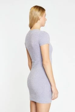 Glamorous Lilac-Glitter Knitted Mini-Dress -Glamorous Shop CK7263 DI95 04