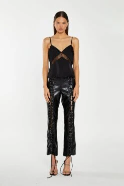 Glamorous Black Lace Trim Camisole Top