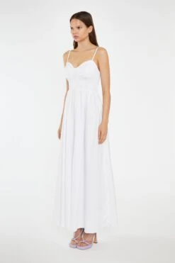 Glamorous White Shirred Bodice Maxi-Dress 9 Glamorous White Shirred Bodice Maxi-Dress -Glamorous Shop CK7461 WHI 04
