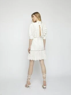 Glamorous White Broderie Tie Back Mini Dress 7 Glamorous White Broderie Tie Back Mini Dress -Glamorous Shop GC0370 3