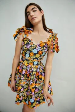 Glamorous Collection Tie Strap Mini Dress With Contrast Trim -Glamorous Shop GC0552 CY16 04