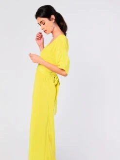 Glamorous Lime V- Neck Wrap Midi Dress 7 Glamorous Lime V- Neck Wrap Midi Dress -Glamorous Shop GS0113 lm 02