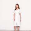 Glamorous White V-Neck Belted Midi Dress 2 Glamorous White V-Neck Belted Midi Dress -Glamorous Shop GS0254 WHI 01