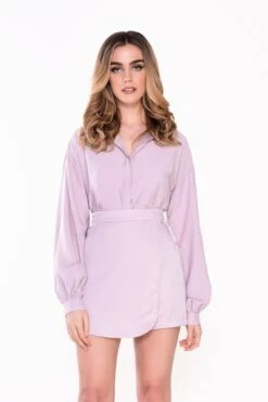 Glamorous Heather Button Front Shirt