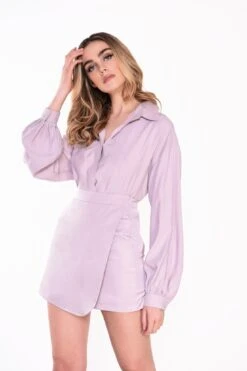 Glamorous Studio Heather Lilac Mini Skirt