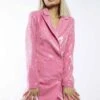 Glamorous Studio Barbie Pink Sequin Mini Blazer Dress -Glamorous Shop GS0443 DC50 01