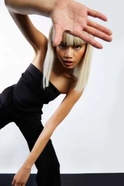 Glamorous Studio Black Wide Leg Bandeau Jumpsuit -Glamorous Shop GS0457 BK 03