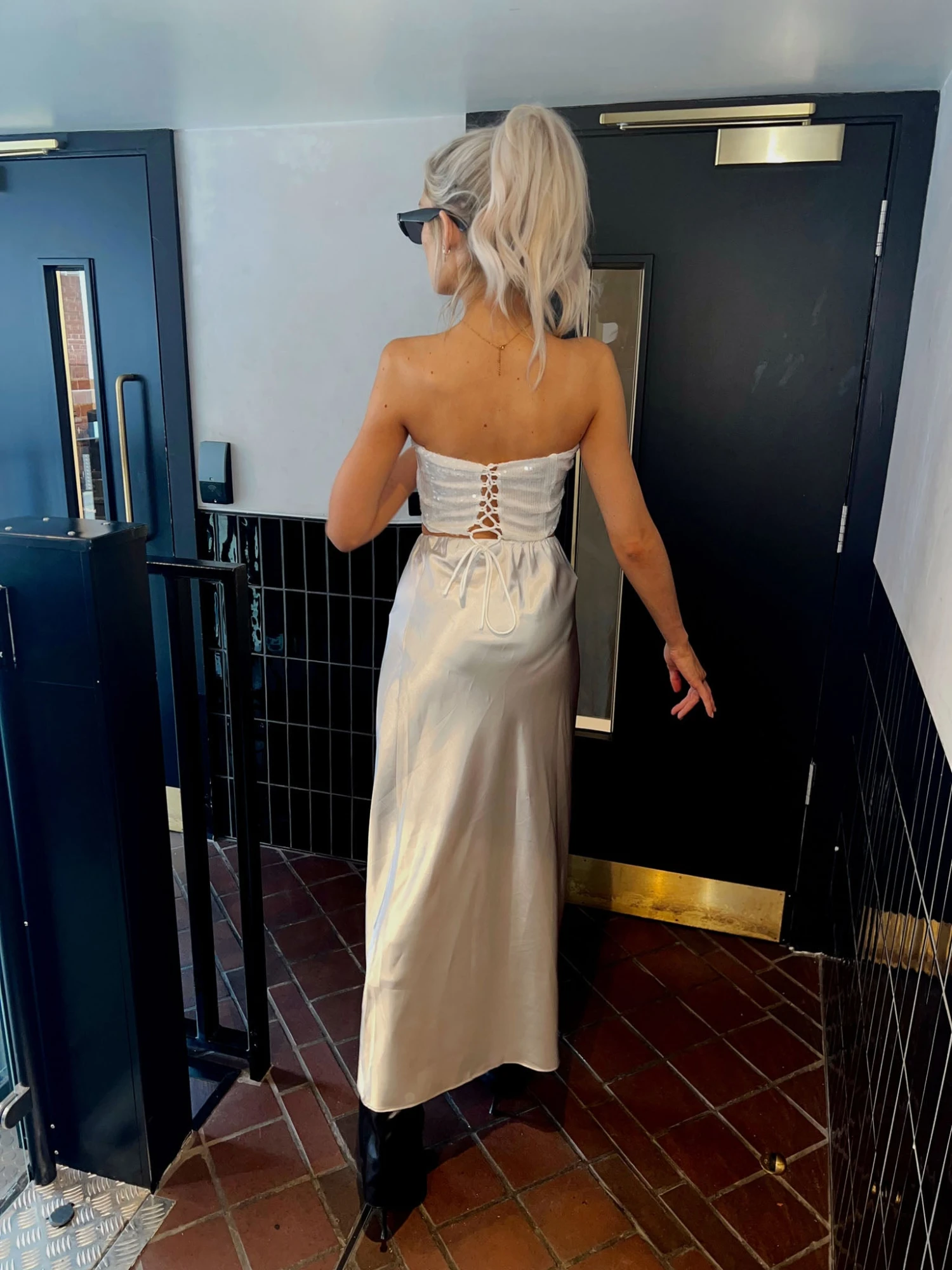 Glamorous Clear Sequin Corset Strapless-Top 5 Glamorous Clear Sequin Corset Strapless-Top - Image 3