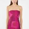 Glamorous Pink-Block Mesh Bandeau Bodycon Midaxi-Dress 2 Glamorous Pink-Block Mesh Bandeau Bodycon Midaxi-Dress -Glamorous Shop HC0081 DO08 01