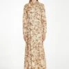 Glamorous Tan Multi Blossom Long-Sleeve Maxi Shirt-Dress 2 Glamorous Tan Multi Blossom Long-Sleeve Maxi Shirt-Dress -Glamorous Shop HC0168 DF26 03