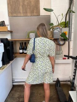 Glamorous Retro Daisy Wrap Short-Sleeve Mini-Dress -Glamorous Shop IMG 6537