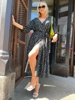 Glamorous Rosebud Floral Tiered Wrap Front Midaxi-dress -Glamorous Shop IMG 7448