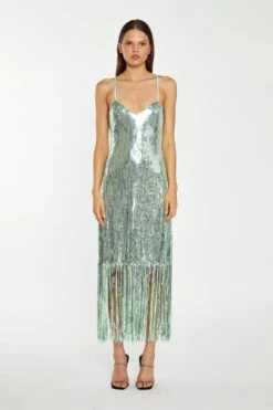 Glamorous Jade-Sequin Cross Back Midi-Dress -Glamorous Shop KA7125 DJ49 01