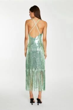 Glamorous Jade-Sequin Cross Back Midi-Dress -Glamorous Shop KA7125 DJ49 02