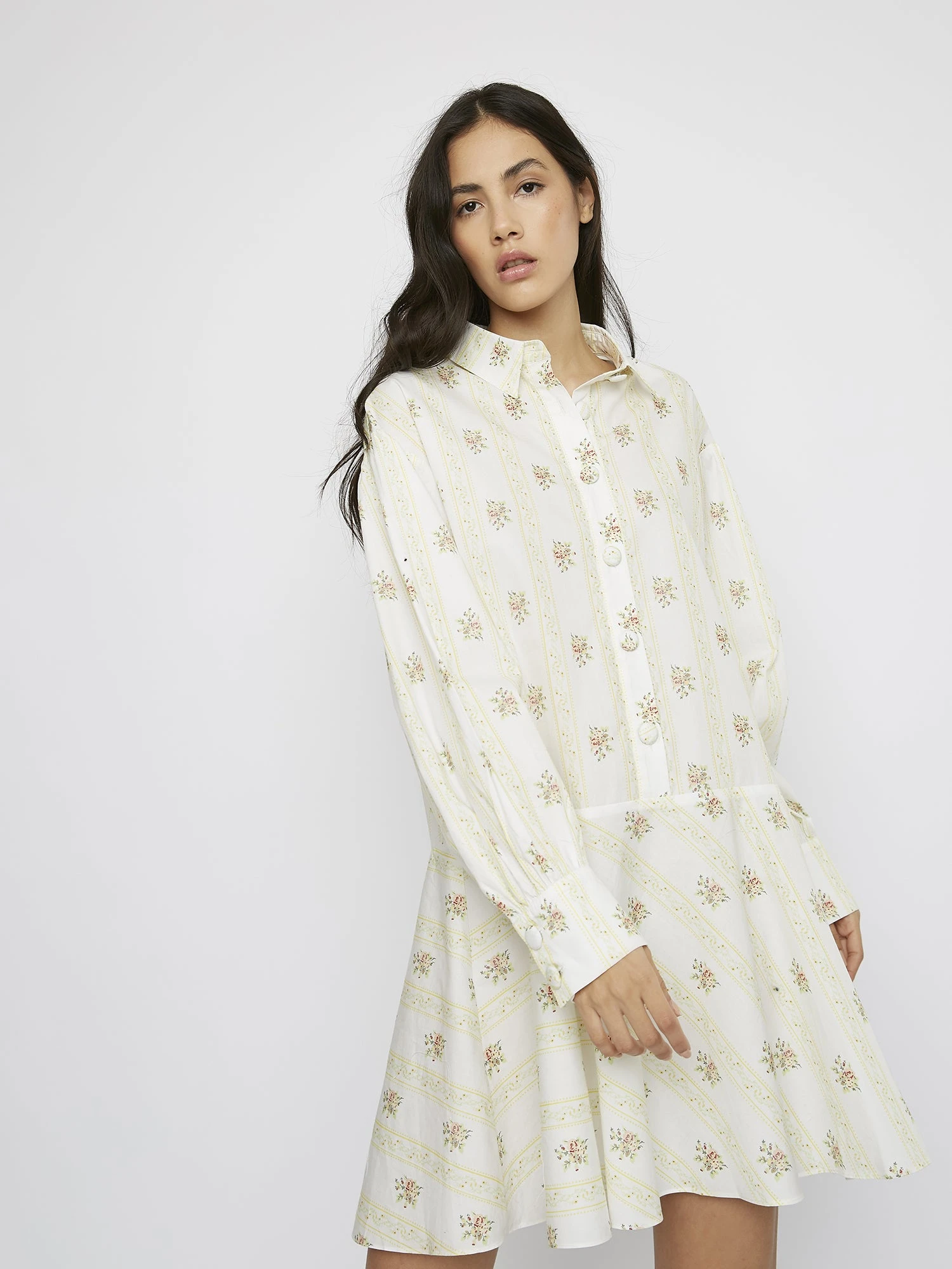 Glamorous Yellow Stripe Flower Mini Dress 3 Glamorous Yellow Stripe Flower Mini Dress