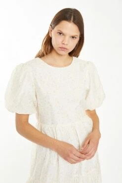 Glamorous Cream Peach Ditsy Organza Midi-Dress 9 Glamorous Cream Peach Ditsy Organza Midi-Dress -Glamorous Shop TM0132A DF21 04