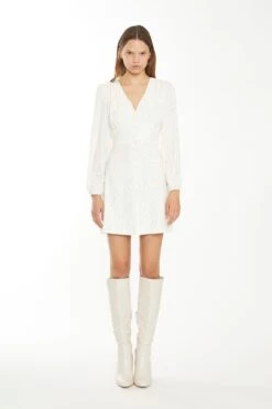 Glamorous Cream Peach Ditsy Mini Dress