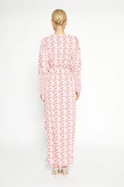 Glamorous White-Red-Pink-Floral Wrap Maxi Dress 9 Glamorous White-Red-Pink-Floral Wrap Maxi Dress -Glamorous Shop TM0185A DI01 02