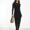 Glamorous Black Mesh Crew Neck Midi-Dress -Glamorous Shop a4040c1c e2d5 4d53 a208 739aa08480c2