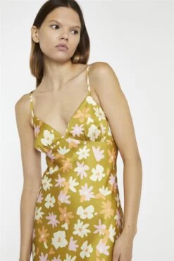 Glamorous Olive Multi-Flower Spaghetti-Strap Midi-Dress -Glamorous Shop a6f2b2ea 8be6 4884 b6e7 f15d6b0235d9