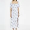 Glamorous Blue Dot Vintage Floral Milkmaid Midi-Dress 1 Glamorous Blue Dot Vintage Floral Milkmaid Midi-Dress -Glamorous Shop aa6fc59d da4f 4f41 b7b3 36d38ee612bf