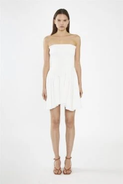 Glamorous Off-White Smocked Mini-Dress