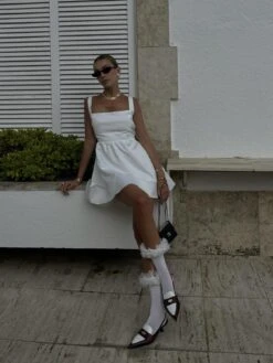 Glamorous Arianna Bow-Back Mini-Dress -White -Glamorous Shop b6523e15 3502 472c 8e0e 0d5ec2aa0126