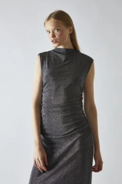 Glamorous Black-Silver Glitter Ruched Midaxi-Dress 8 Glamorous Black-Silver Glitter Ruched Midaxi-Dress -Glamorous Shop b9bdf328 336a 41e4 82ec 3ab591d586c9