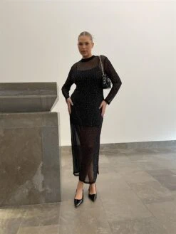 Glamorous Curve Andi Mesh Bodycon Maxi-Dress -Black Diamante -Glamorous Shop c03093cb 6dd5 436c 9f31 f3fbe09735f0