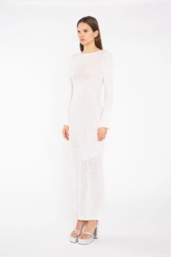 Glamorous Off White Mix Knit Maxi-Dress -Glamorous Shop c3d53ecf 0d0c 4451 b32f 285f7c8e4f4b