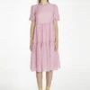 Glamorous Soft-Pink Tiered Midi-Dress -Glamorous Shop c40a9606 6ac4 47ef 975a bf8261d5d0a8