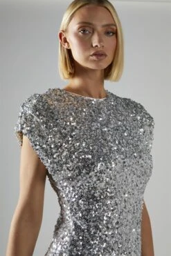 Glamorous Silver-Sequin Shoulder-Pad Mini-Dress 9 Glamorous Silver-Sequin Shoulder-Pad Mini-Dress -Glamorous Shop c747bfe0 d2d6 49ff 892a 0f60ce73883b