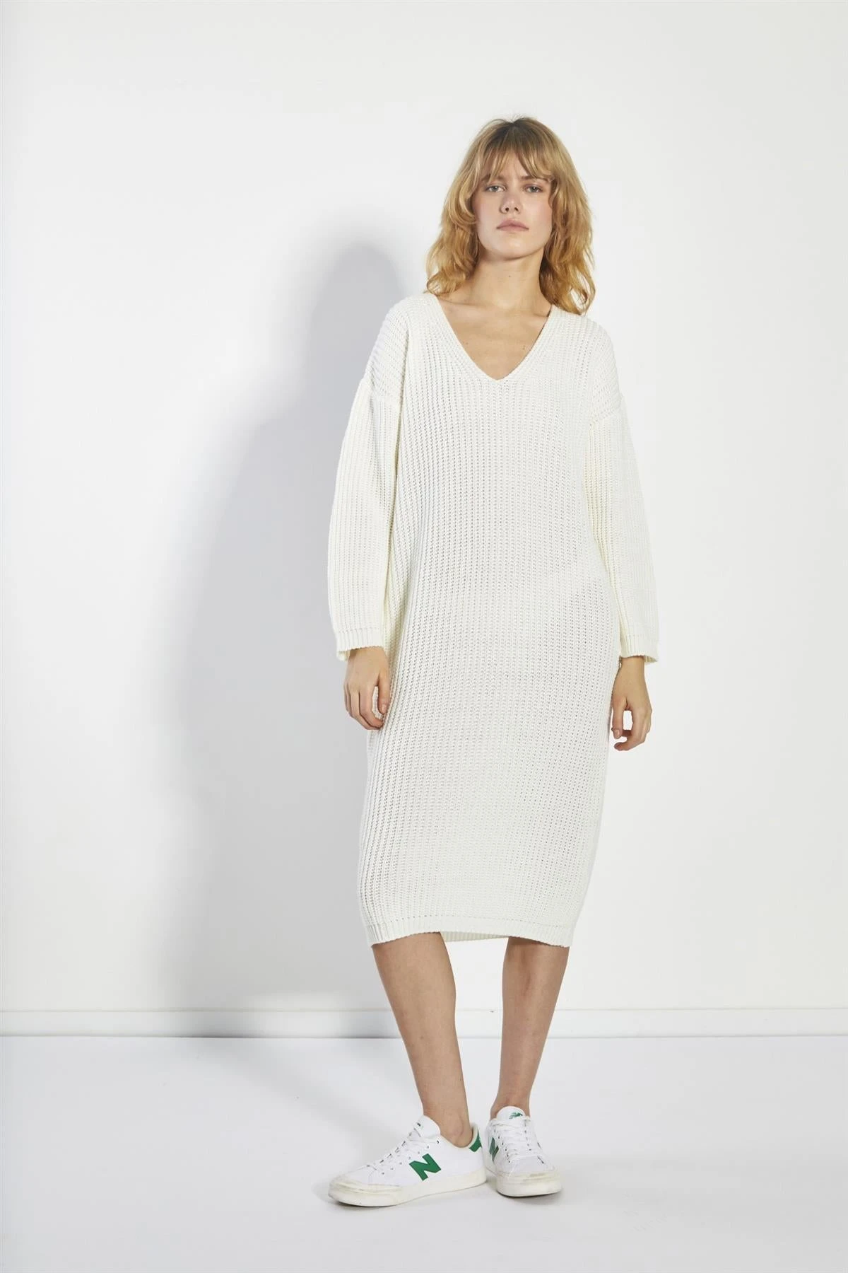 Glamorous Bone White Jumper Midi-Dress 3 Glamorous Bone White Jumper Midi-Dress