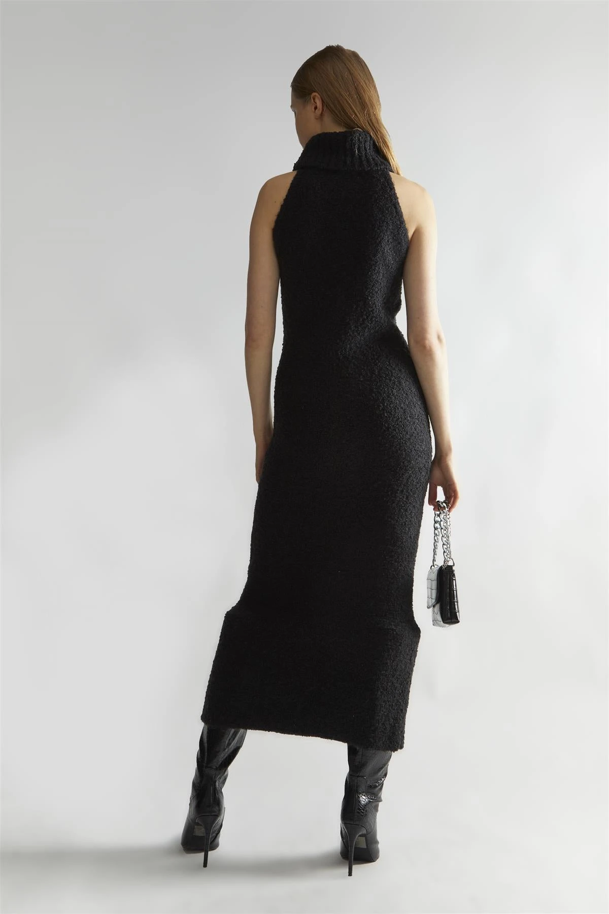 Glamorous Black Knitted Roll-Neck Maxi-Dress 4 Glamorous Black Knitted Roll-Neck Maxi-Dress - Image 2