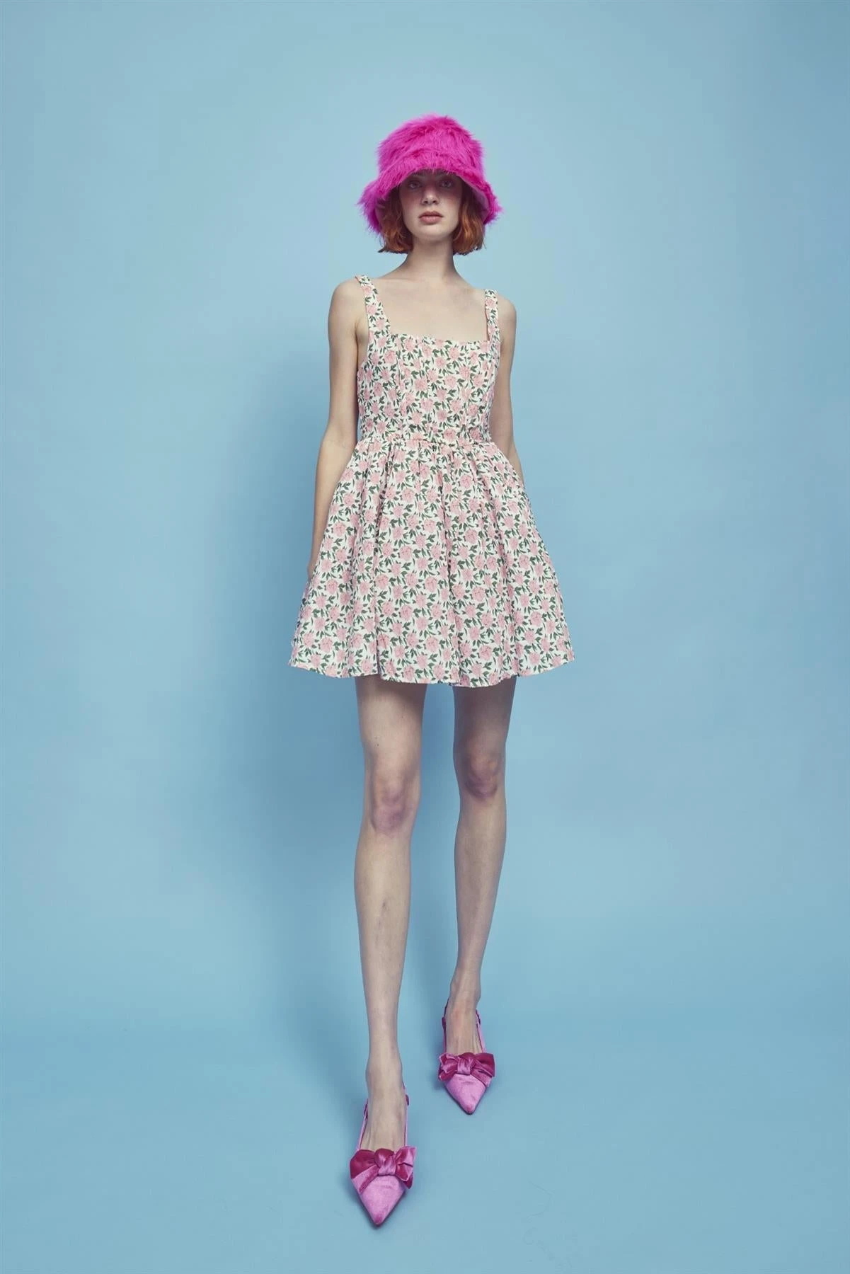 Glamorous Jamie Corset Mini Dress -Pink/Green 8 Glamorous Jamie Corset Mini Dress -Pink/Green - Image 6