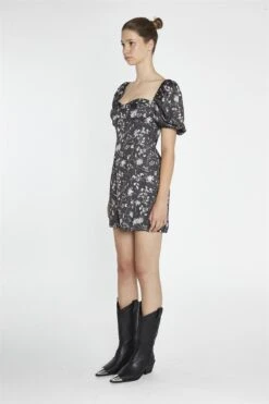 Glamorous Brown-Floral A-Line Mini-Dress -Glamorous Shop d388e2a6 53cc 42fc 94b8 3e4170b74d2d